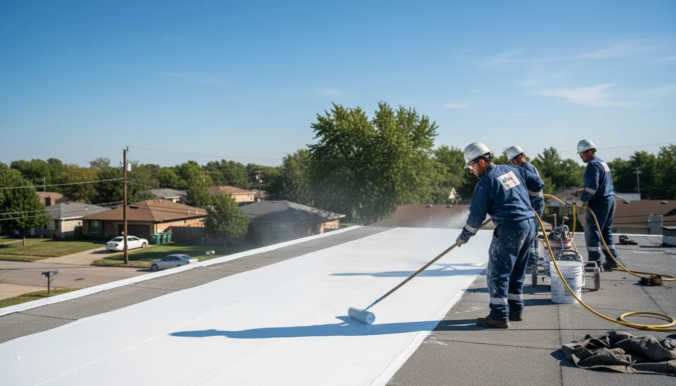 Commercial roof coating in Plantsville, CT near me
